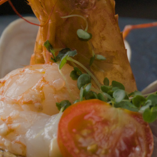 100% crop of the Nikon ZR R3D original, seafood plate.